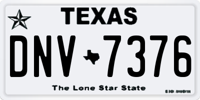 TX license plate DNV7376