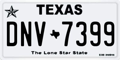 TX license plate DNV7399
