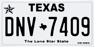 TX license plate DNV7409
