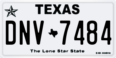 TX license plate DNV7484