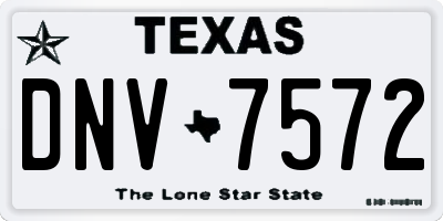 TX license plate DNV7572