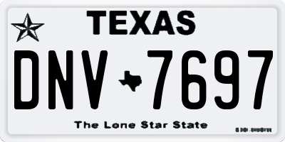 TX license plate DNV7697