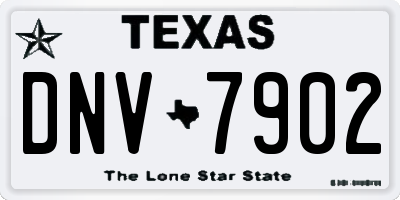 TX license plate DNV7902