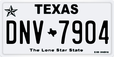 TX license plate DNV7904