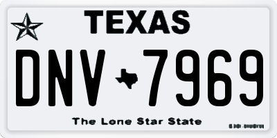 TX license plate DNV7969