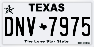 TX license plate DNV7975