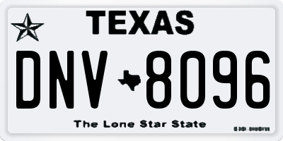 TX license plate DNV8096