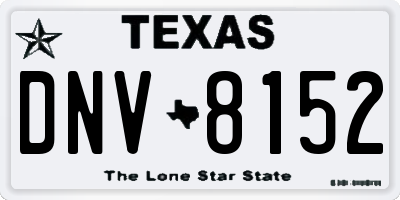 TX license plate DNV8152
