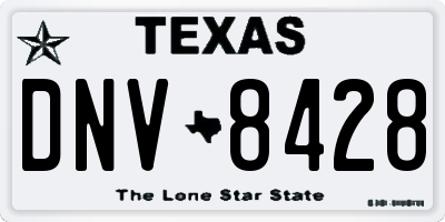 TX license plate DNV8428