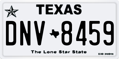 TX license plate DNV8459