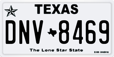 TX license plate DNV8469