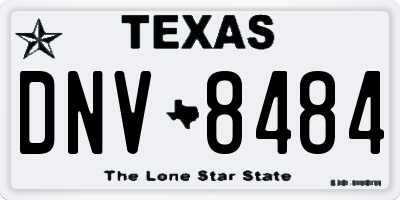 TX license plate DNV8484