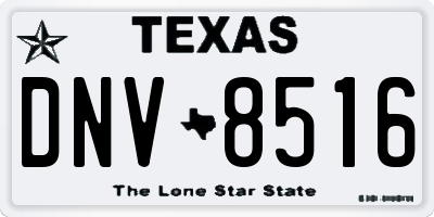 TX license plate DNV8516