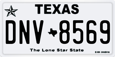 TX license plate DNV8569