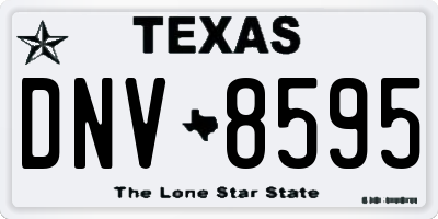 TX license plate DNV8595