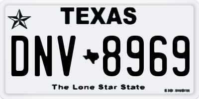 TX license plate DNV8969