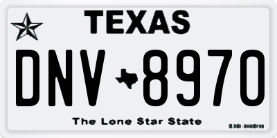 TX license plate DNV8970