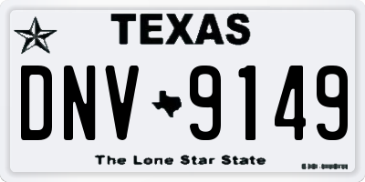 TX license plate DNV9149