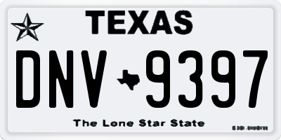 TX license plate DNV9397