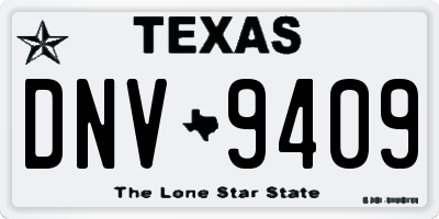 TX license plate DNV9409
