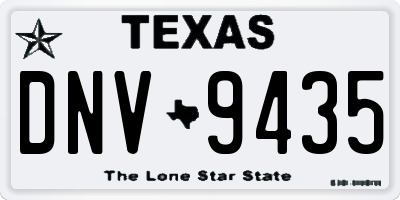 TX license plate DNV9435