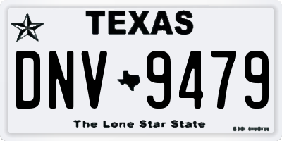 TX license plate DNV9479