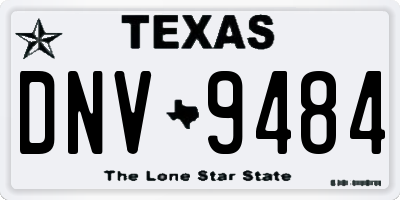 TX license plate DNV9484