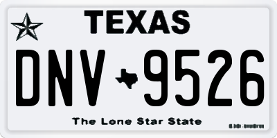 TX license plate DNV9526