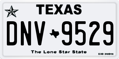 TX license plate DNV9529