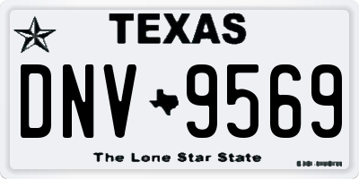 TX license plate DNV9569