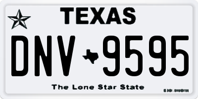 TX license plate DNV9595