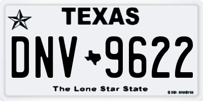 TX license plate DNV9622