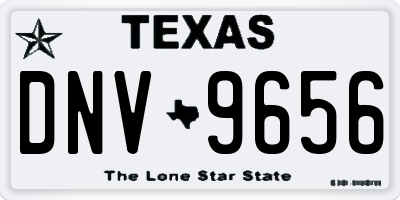 TX license plate DNV9656