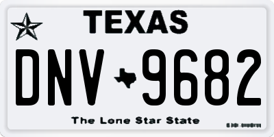 TX license plate DNV9682