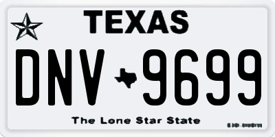 TX license plate DNV9699