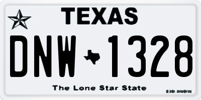 TX license plate DNW1328