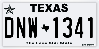 TX license plate DNW1341
