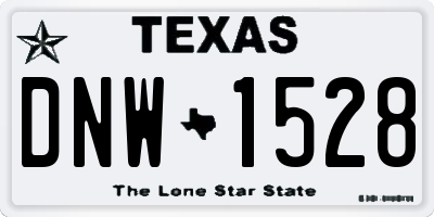 TX license plate DNW1528