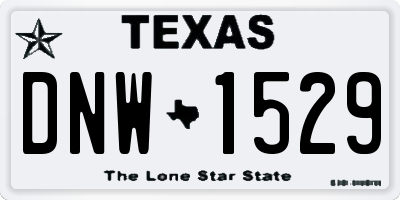 TX license plate DNW1529