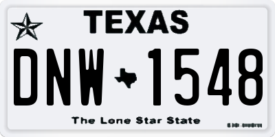 TX license plate DNW1548