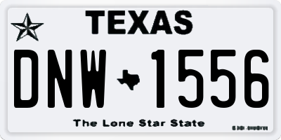 TX license plate DNW1556
