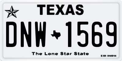 TX license plate DNW1569