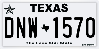 TX license plate DNW1570