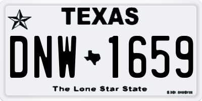 TX license plate DNW1659