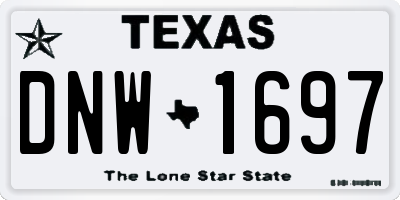 TX license plate DNW1697