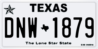 TX license plate DNW1879
