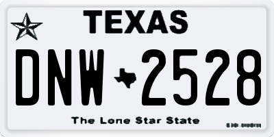 TX license plate DNW2528
