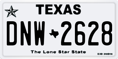 TX license plate DNW2628