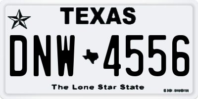 TX license plate DNW4556