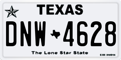 TX license plate DNW4628